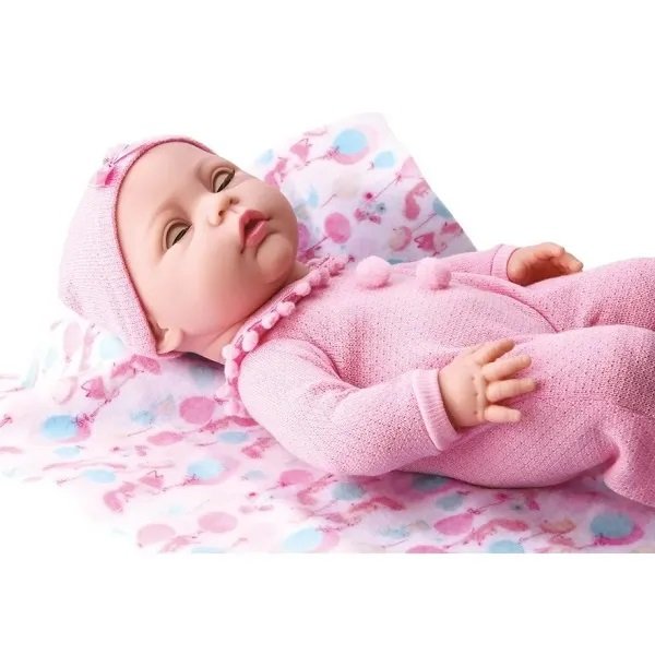 【 bebe 】 New Born Little Faz Xixi Macacão - Divertoys - Boneca Menina
