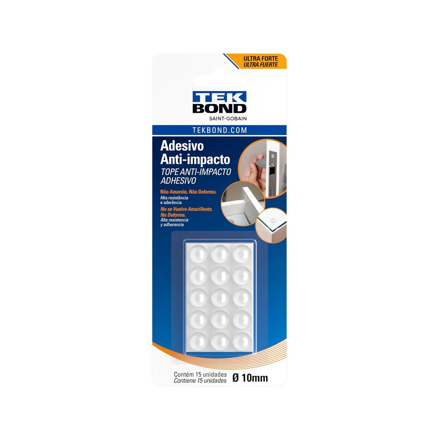 Adesivo Bumper Silicone 10mm Anti Impacto Tek Bond