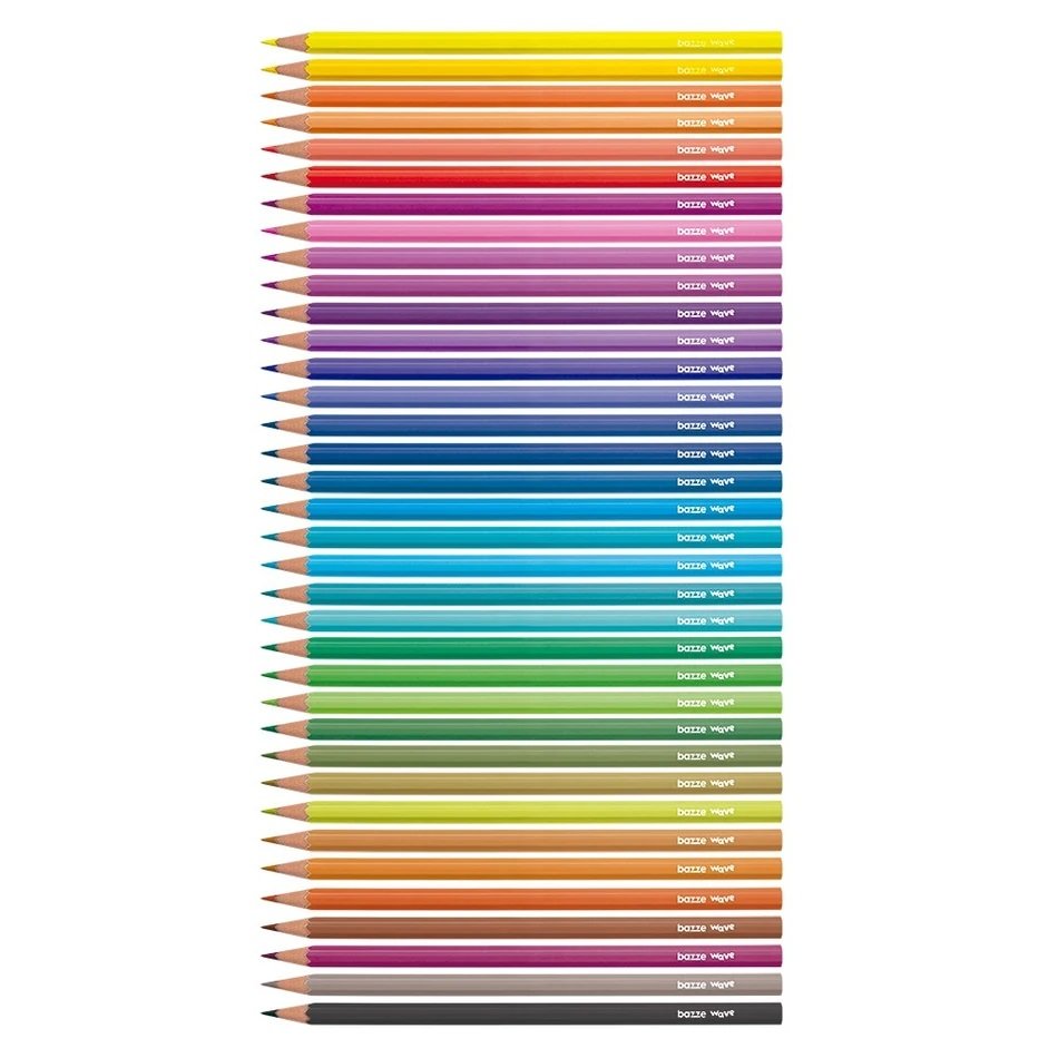 Lápis de Cor Wave - 36 cores - Bazze 908568