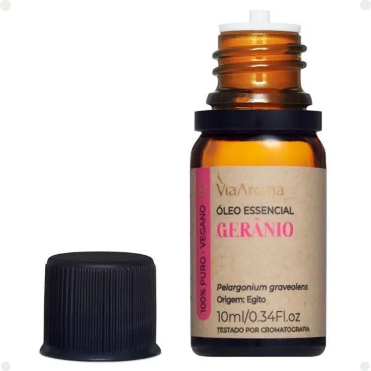Óleo Essencial Gerânio Via Aroma - 10ml 7898501762816